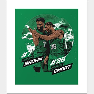 Jaylen Brown & Marcus Smart Boston City Emblem Posters and Art